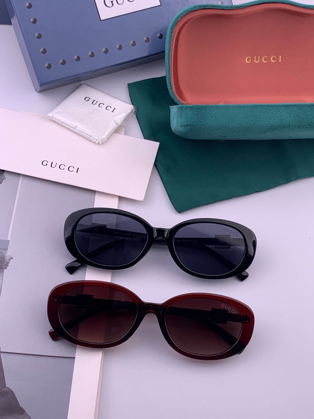 Gucci G35805 Square Black Lens Sunglasses for Men & Women - 431358 - detail image 6