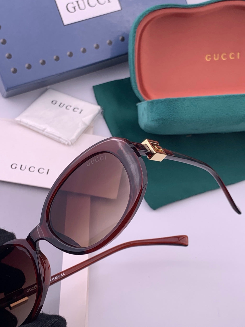 Gucci G35805 Square Black Lens Sunglasses for Men & Women - 431358 - detail image 4