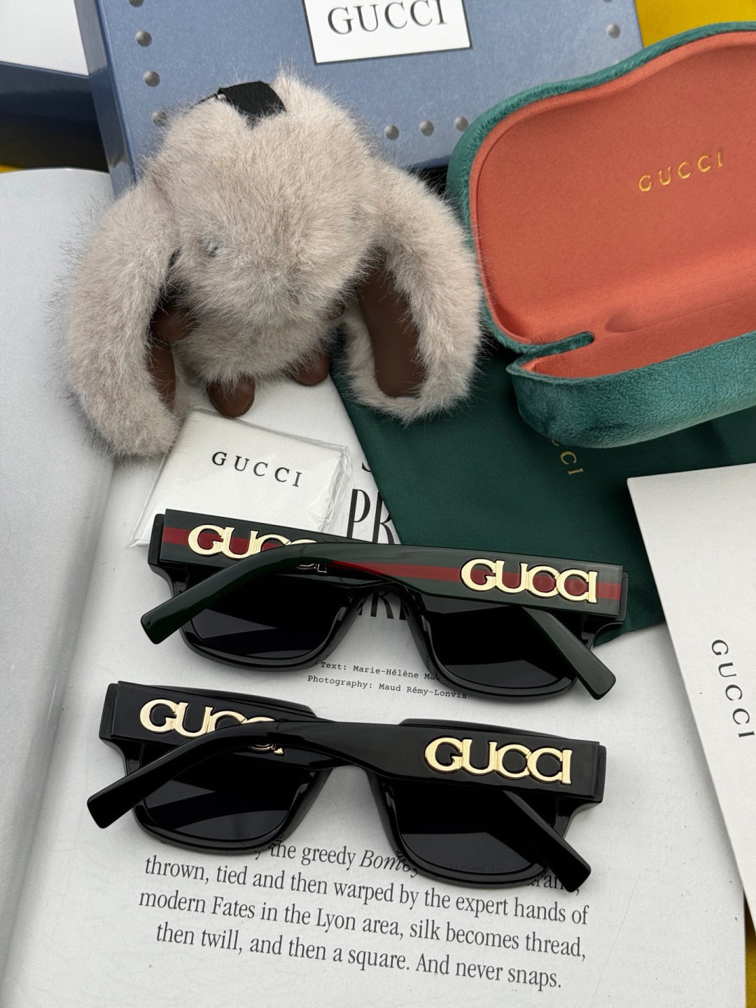 Gucci G1232 Square Black Lens Sunglasses for Men & Women - 431349 - detail image 6