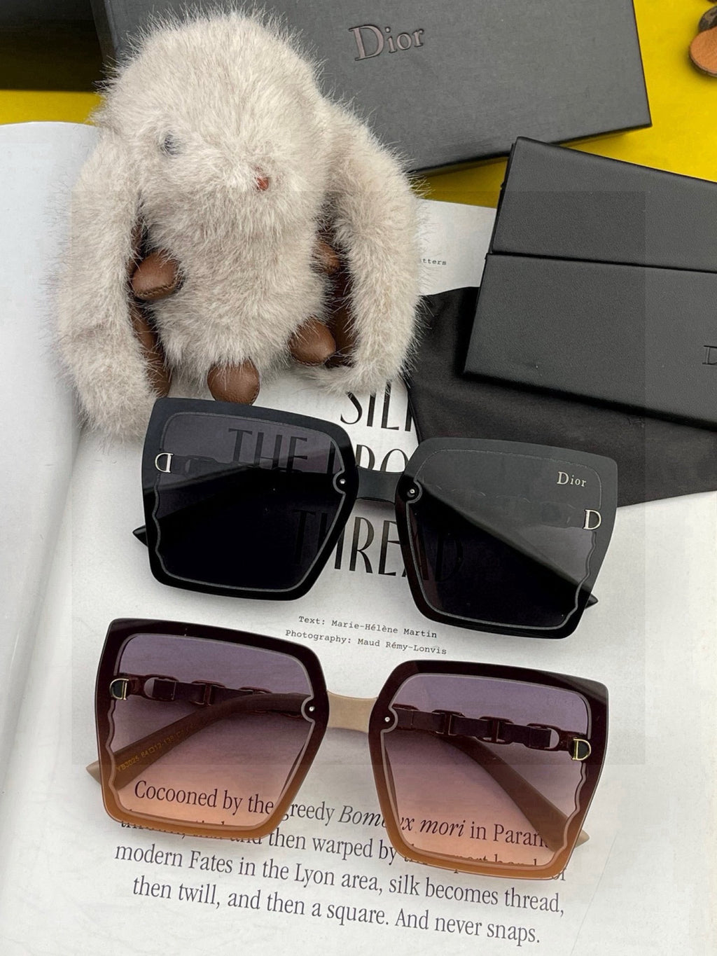 Dior CD5302 Square Gold Lens Sunglasses for Men & Women - 431776 - detail image 7
