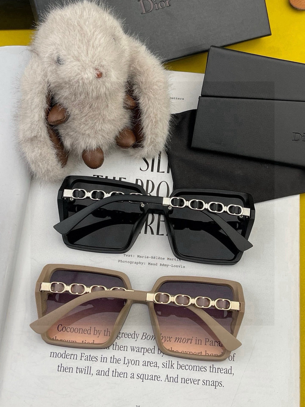 Dior CD5302 Square Gold Lens Sunglasses for Men & Women - 431776 - detail image 6