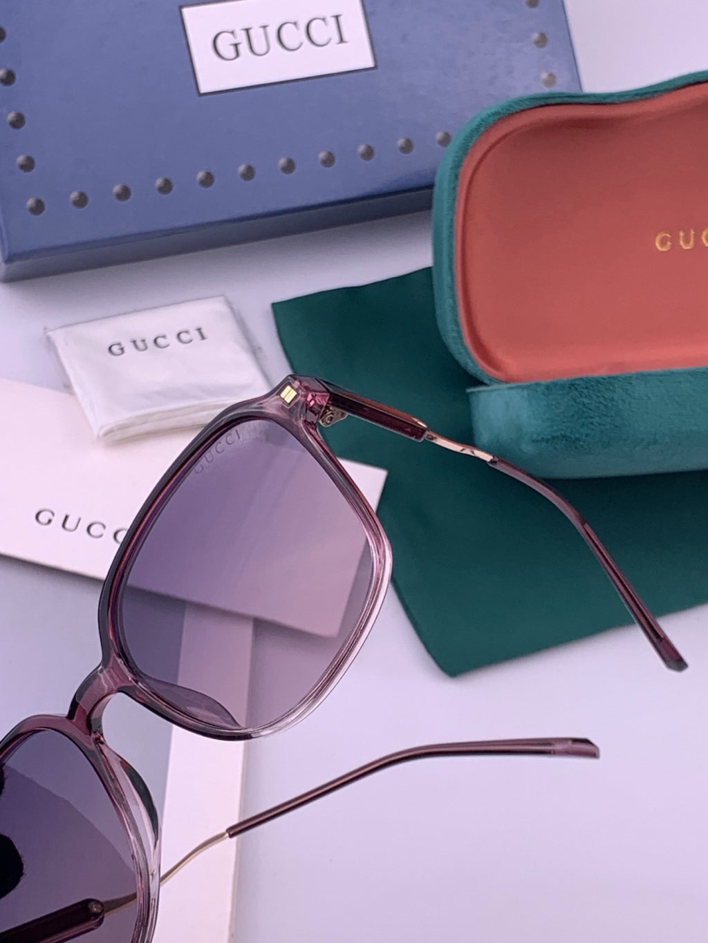 Gucci G7231 Metal Fashion Red Lens Sunglasses for Men & Women - 431326 - detail image 4