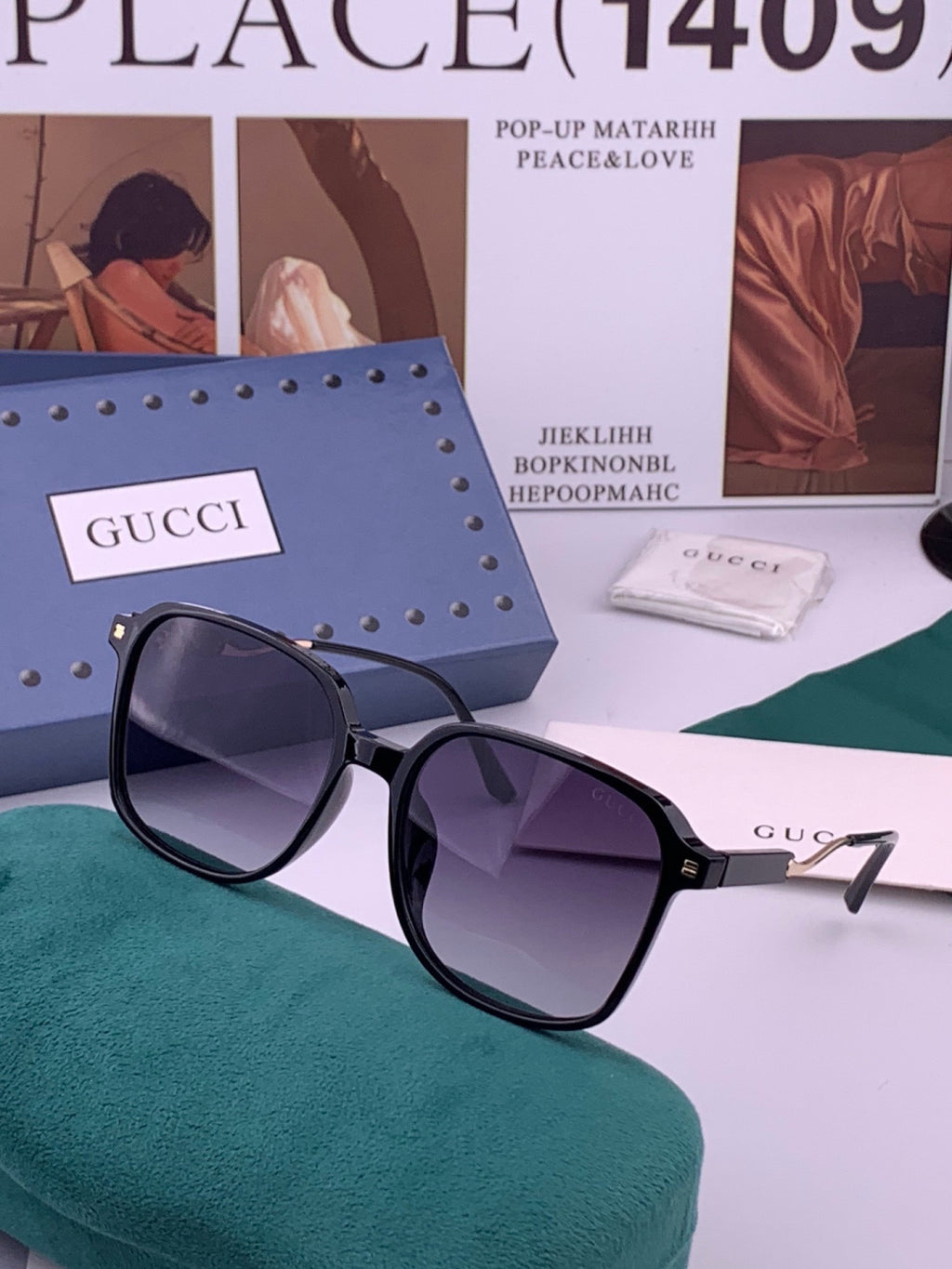 Gucci G7231 Metal Fashion Brown Lens Sunglasses for Men & Women - 431327 - detail image 2