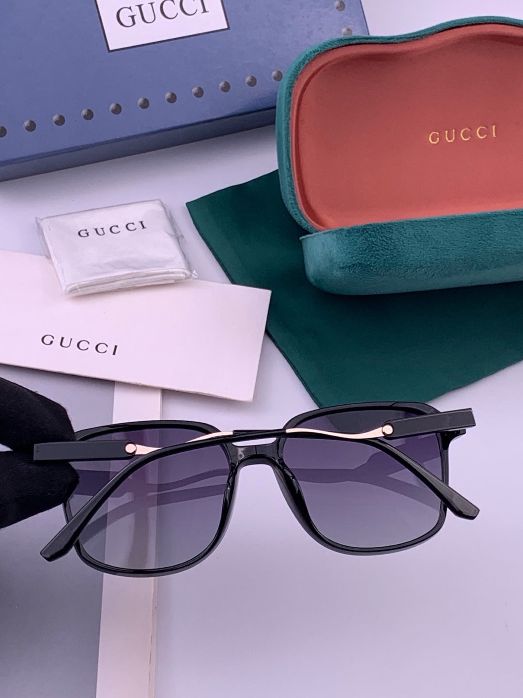 Gucci G7231 Metal Fashion Brown Lens Sunglasses for Men & Women - 431327 - detail image 6