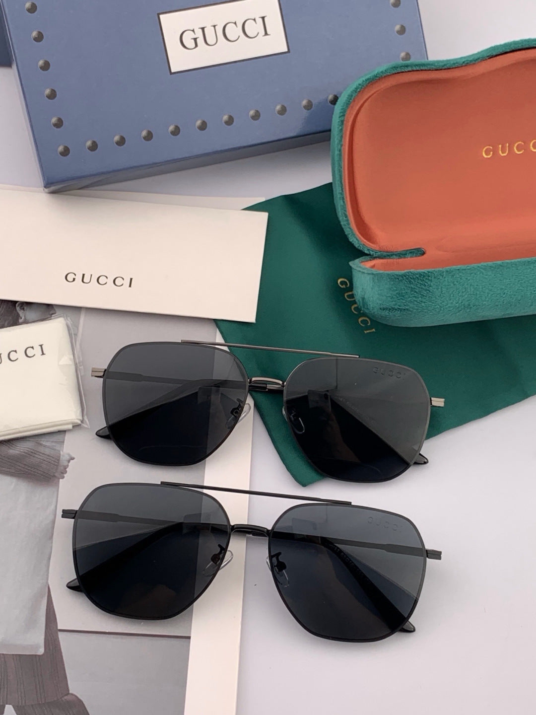 Gucci G18904 Polarized Aviator Brown Lens Sunglasses for Men - 431329 - detail image 5