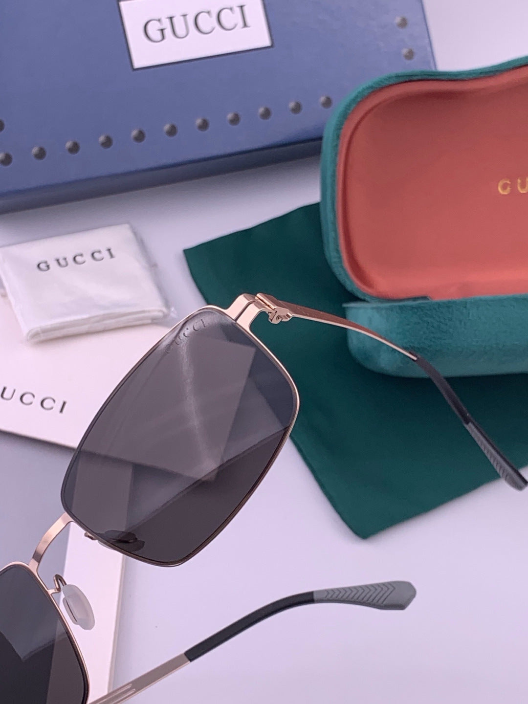 Gucci G4805 Polarized Aviator Black Lens Sunglasses for Men - 431330 - detail image 5