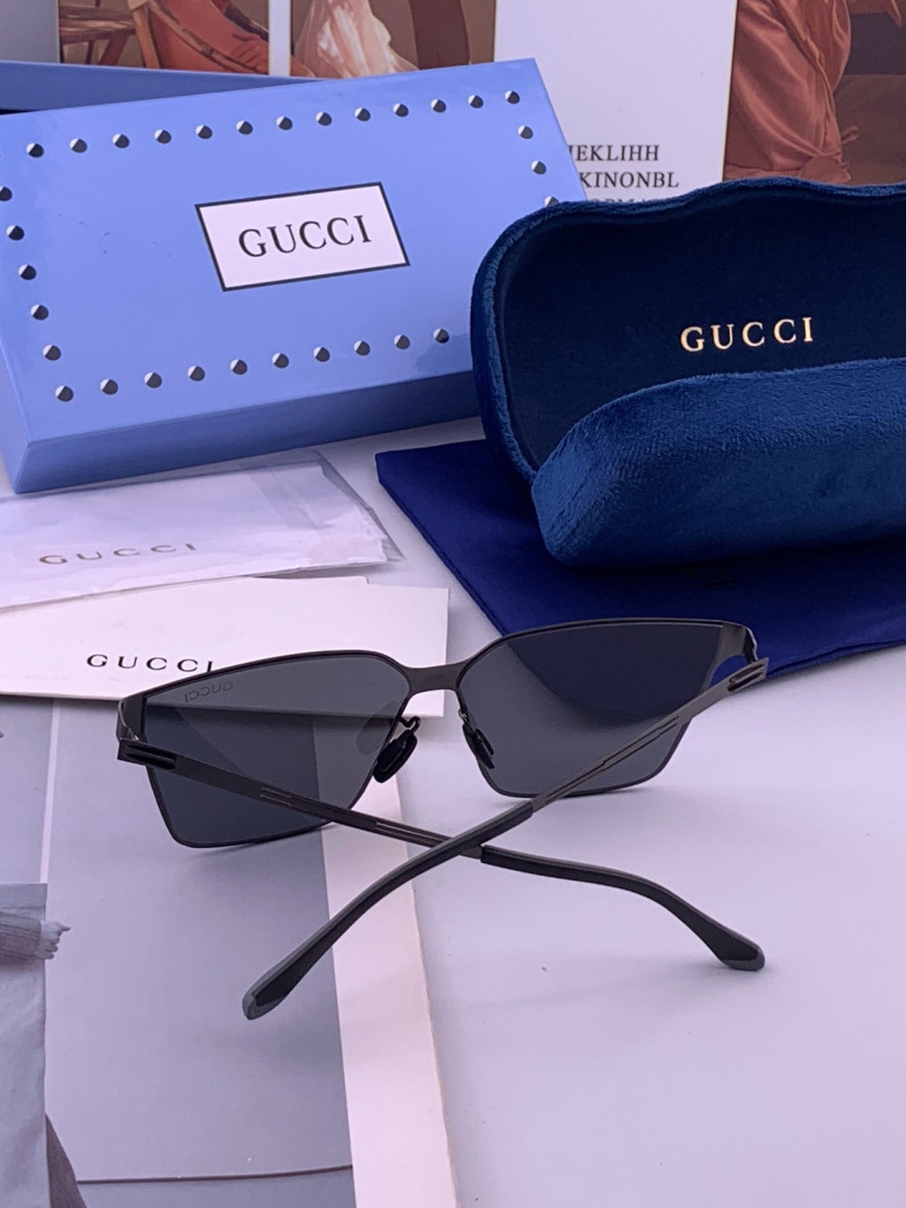 Gucci G7882 Polarized Fashion Orange Lens Sunglasses for Men & Women - 431332 - detail image 5
