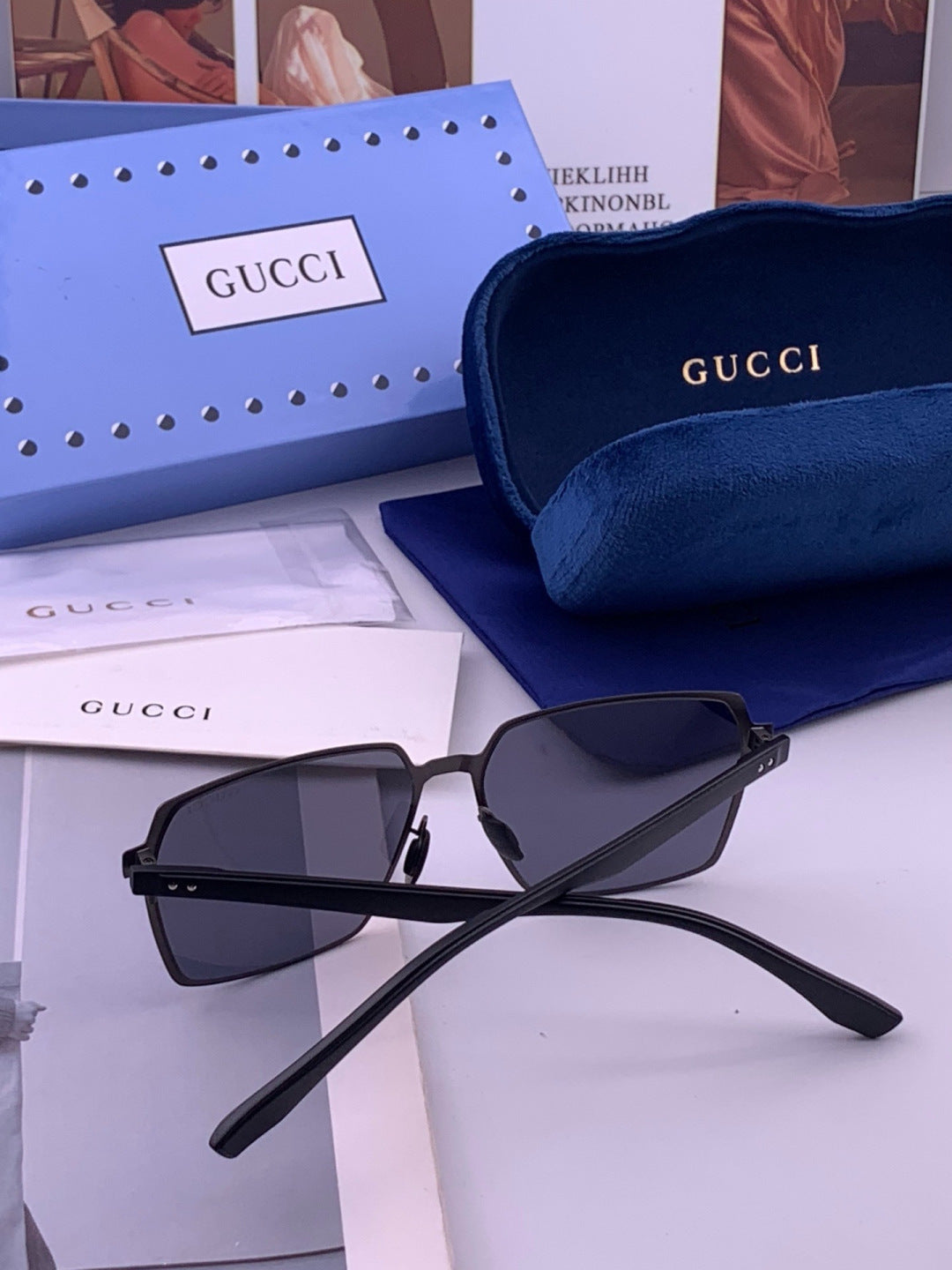 Gucci G5226 Fashion Gold Lens Sunglasses for Men & Women - 431336 - detail image 5