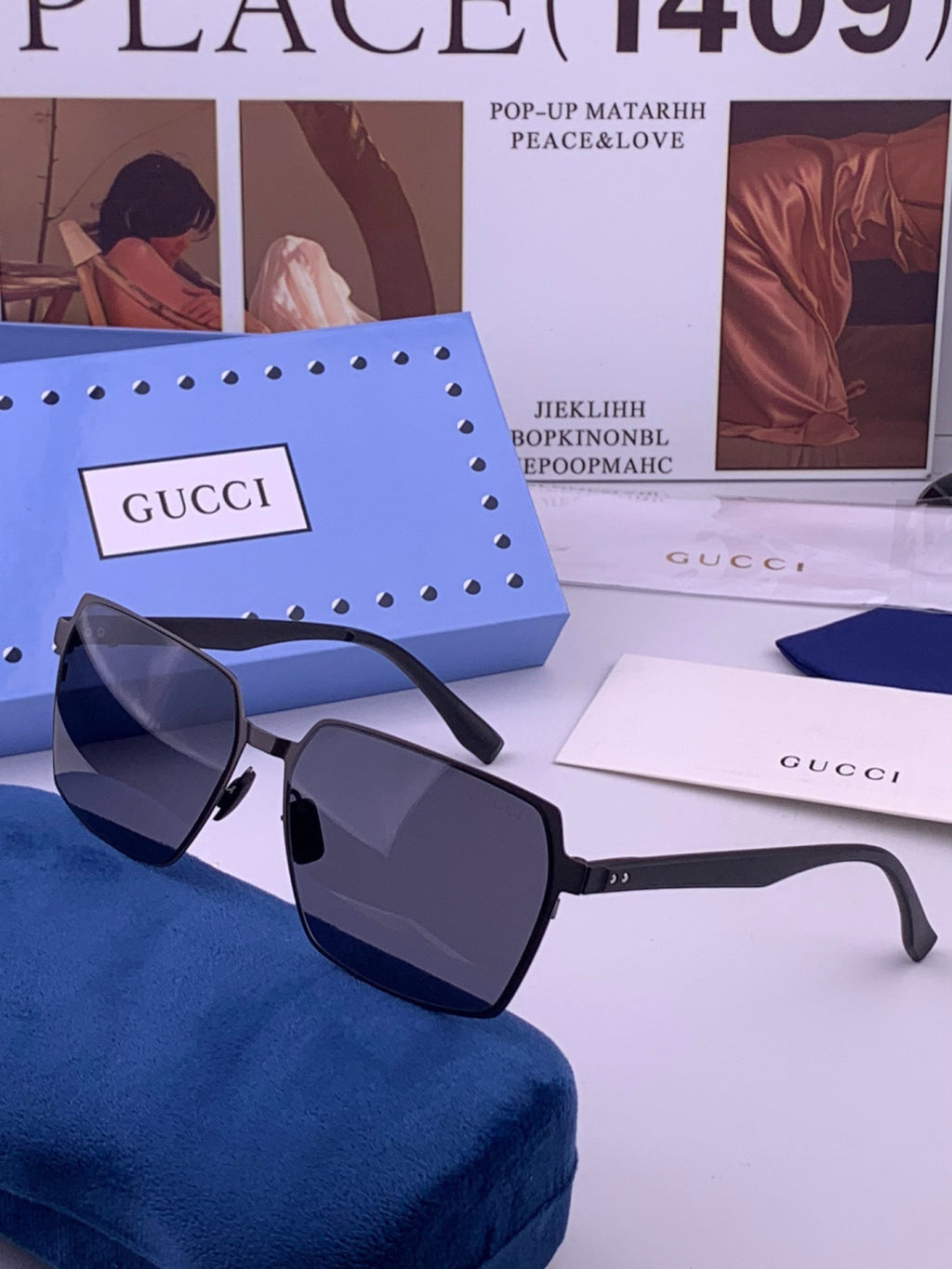 Gucci G5226 Fashion Gold Lens Sunglasses for Men & Women - 431336 - detail image 2
