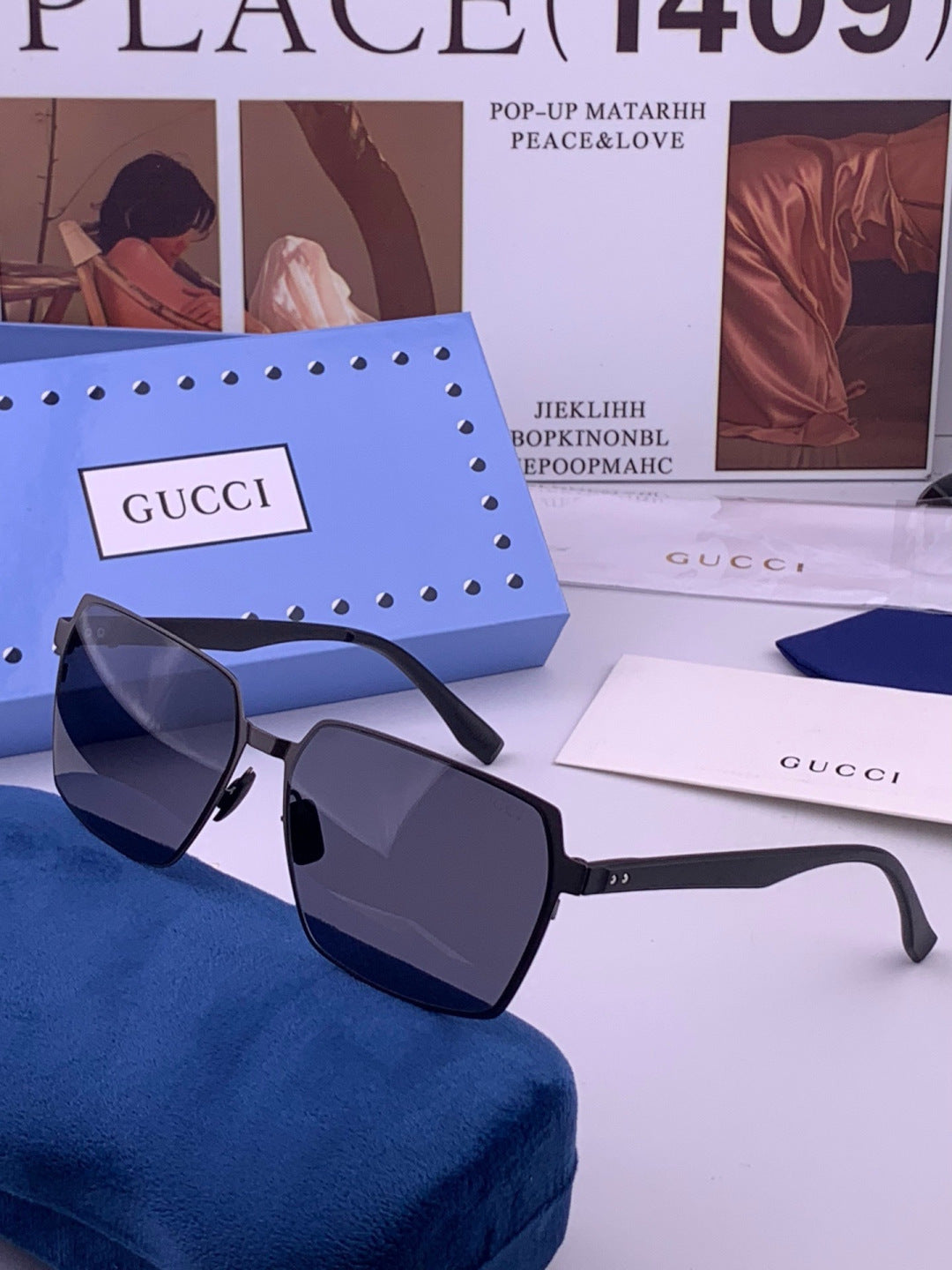 Gucci G5226 Fashion Gold Lens Sunglasses for Men & Women - 431336 - detail image 2