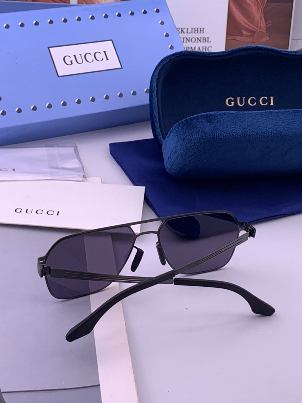 Gucci G0862 Fashion Gold Lens Sunglasses for Men & Women - 431337 - detail image 7