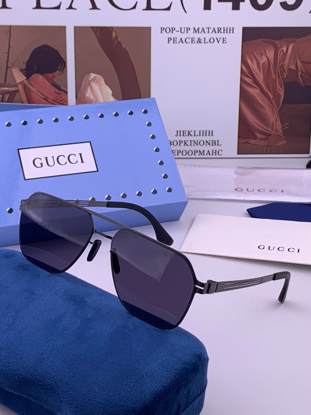 Gucci G0862 Fashion Gold Lens Sunglasses for Men & Women - 431337 - detail image 2