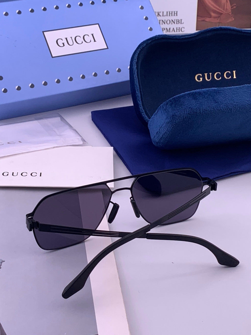 Gucci G0862 Fashion Gold Lens Sunglasses for Men & Women - 431338 - detail image 7