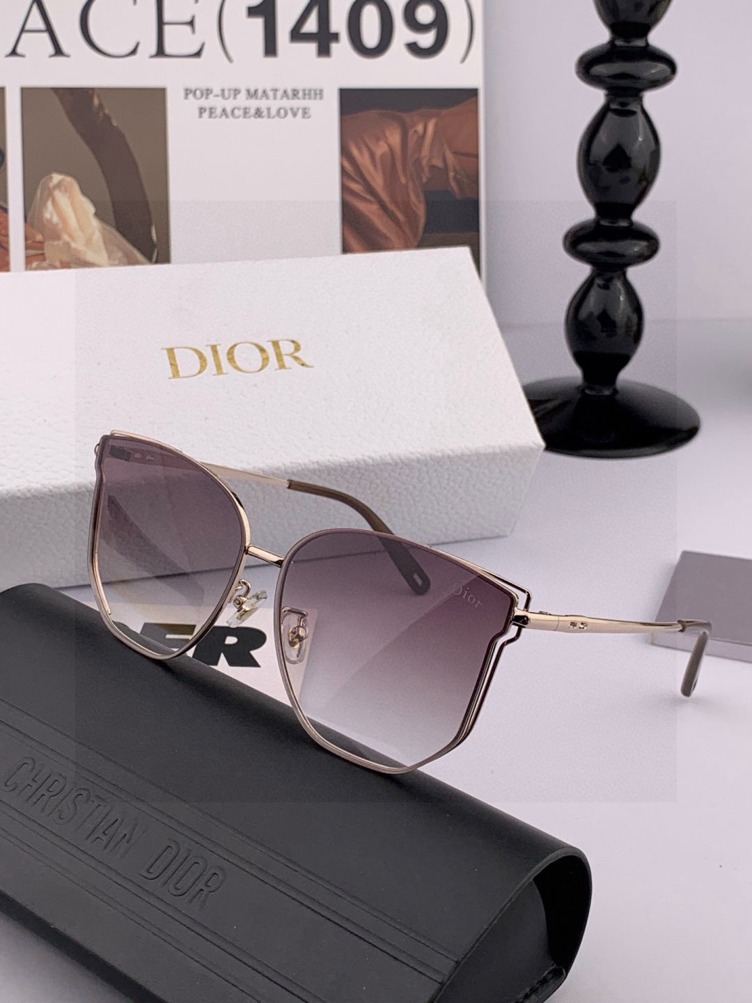 Dior CD4635 Polarized Rimless Gold Lens Sunglasses for Men & Women - 449114 - detail image 3