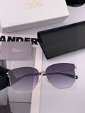 Dior CD4635 Polarized Rimless Gold Lens Sunglasses for Men & Women - 449114