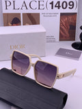 Dior CD4780 Polarized Square Black Lens Sunglasses for Women
