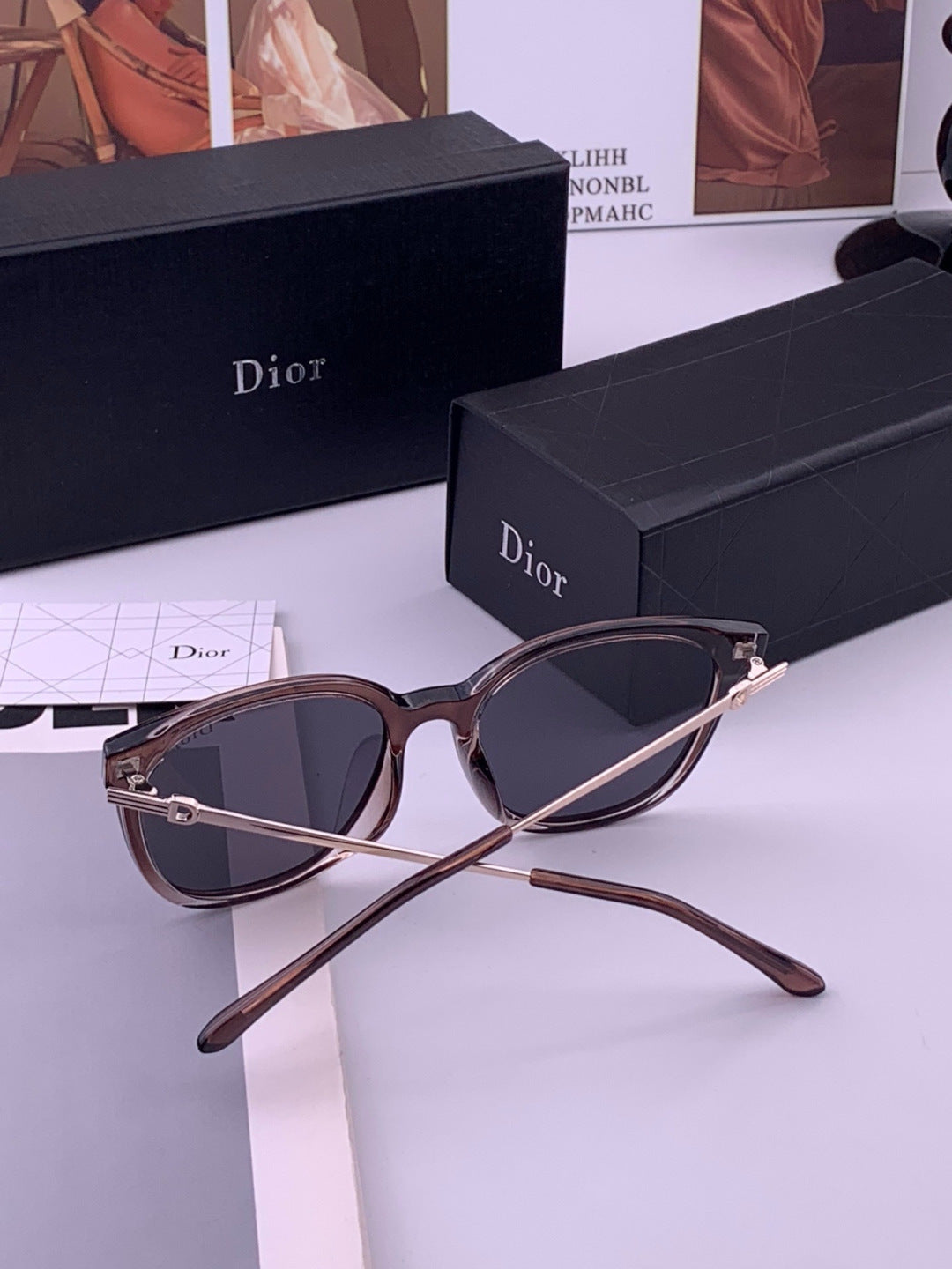 Dior D31101 Polarized Square Blue Lens Sunglasses for Men & Women - 449096 - detail image 7