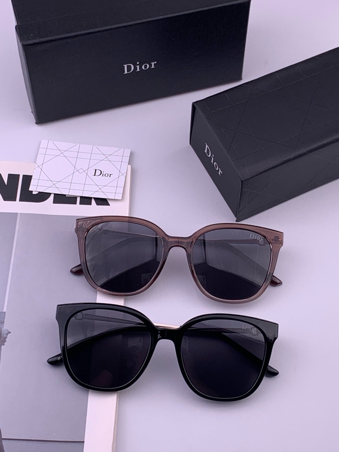 Dior D31101 Polarized Square Blue Lens Sunglasses for Men & Women - 449096 - detail image 8