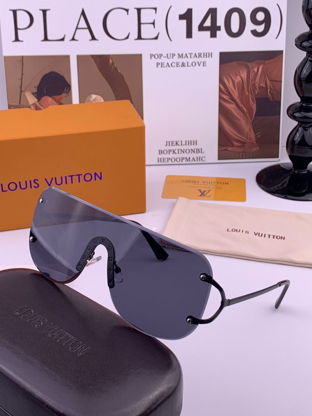 Louis Vuitton L61759 Aviator Gold Lens Sunglasses for Men & Women - 448598 - detail image 5