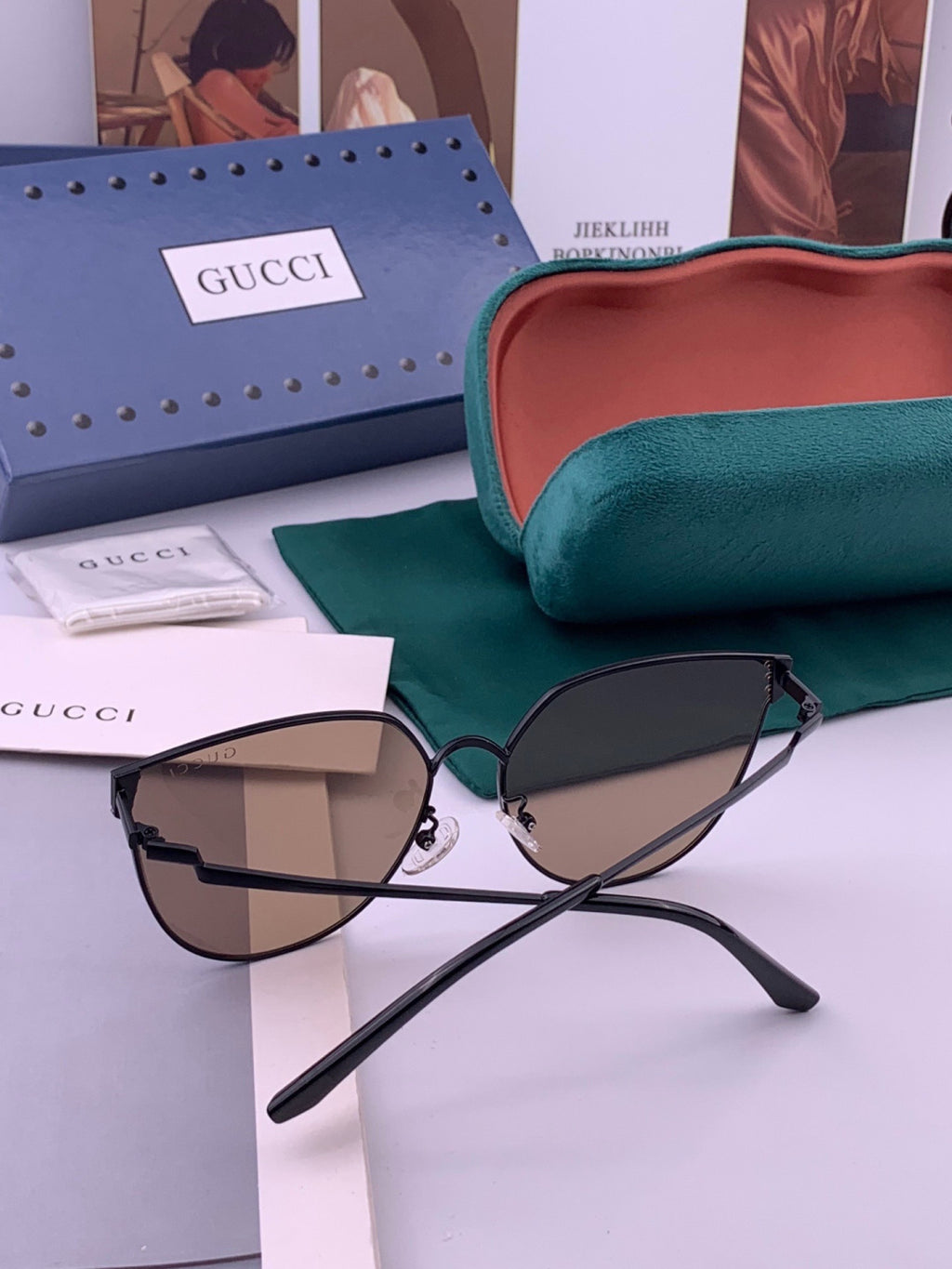 Gucci G3660 Fashion Gold Lens Sunglasses for Men & Women - 448720 - detail image 6