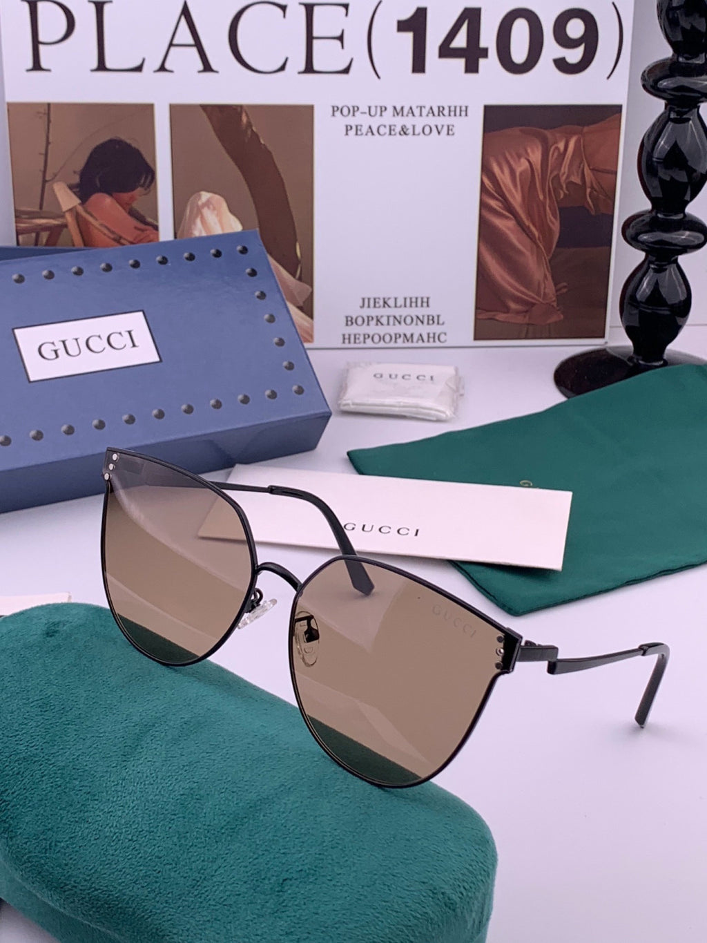 Gucci G3660 Fashion Gold Lens Sunglasses for Men & Women - 448720 - detail image 2