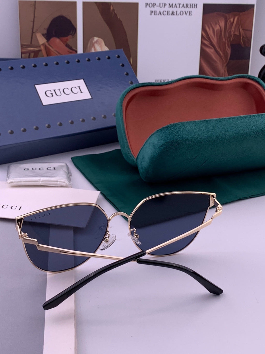 Gucci G3660 Fashion Red Lens Sunglasses for Men & Women - 448721 - detail image 4