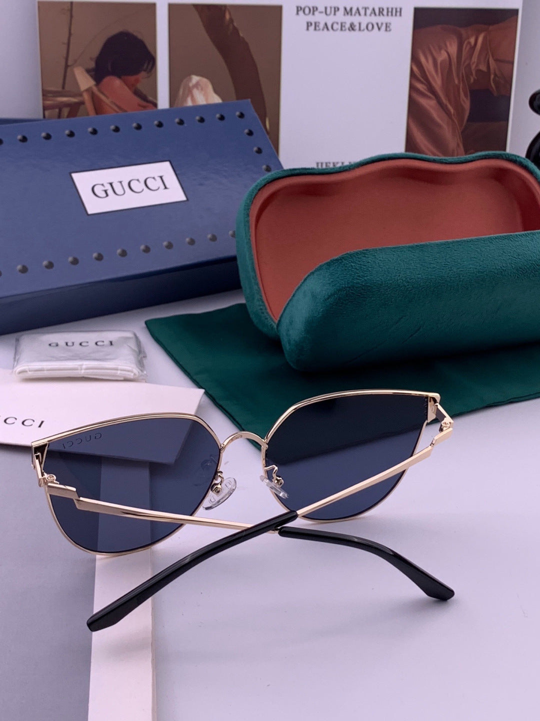 Gucci G3660 Fashion Red Lens Sunglasses for Men & Women - 448721 - detail image 4