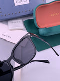 Gucci G12040 Polarized Square Black Lens Sunglasses for Men & Women - 448725