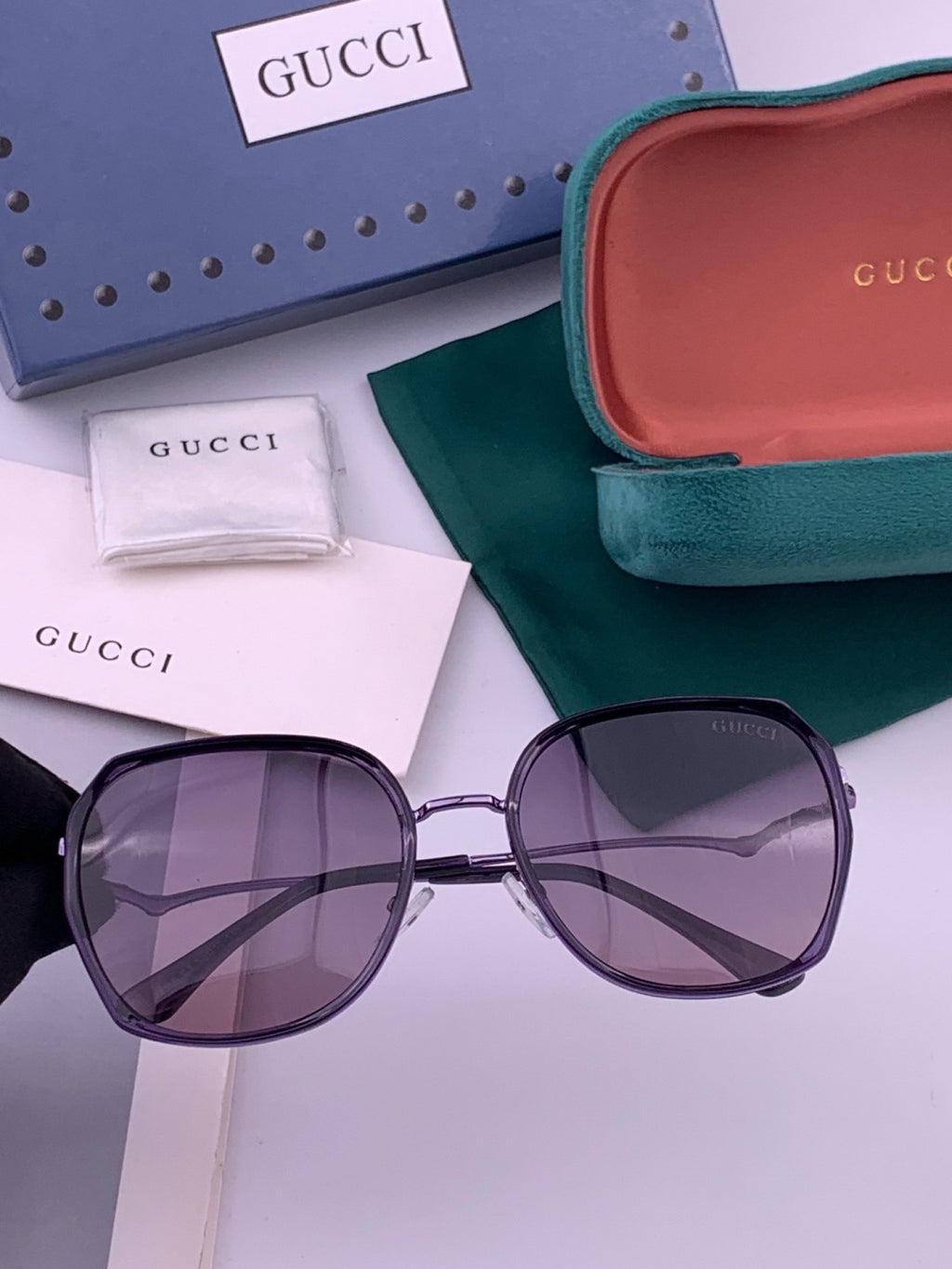 Gucci G6211 Polarized Square Brown Lens Sunglasses for Women - 448728