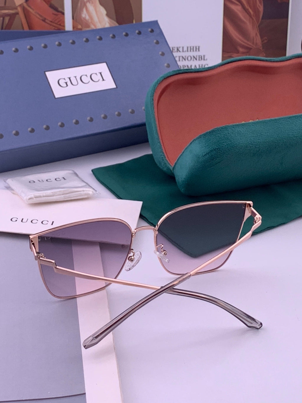 Gucci G2660 Fashion Gold Lens Sunglasses for Men & Women - 448732 - detail image 4