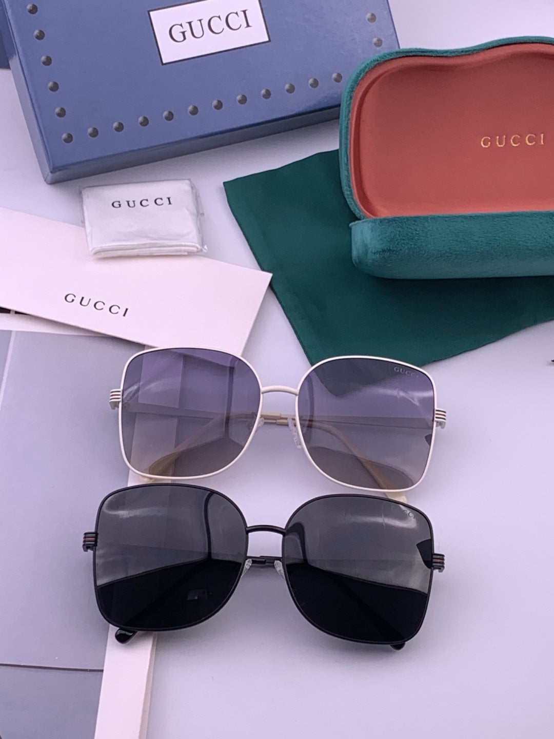 Gucci G6730 Metal Square Brown Lens Sunglasses for Men & Women - 448734 - detail image 7