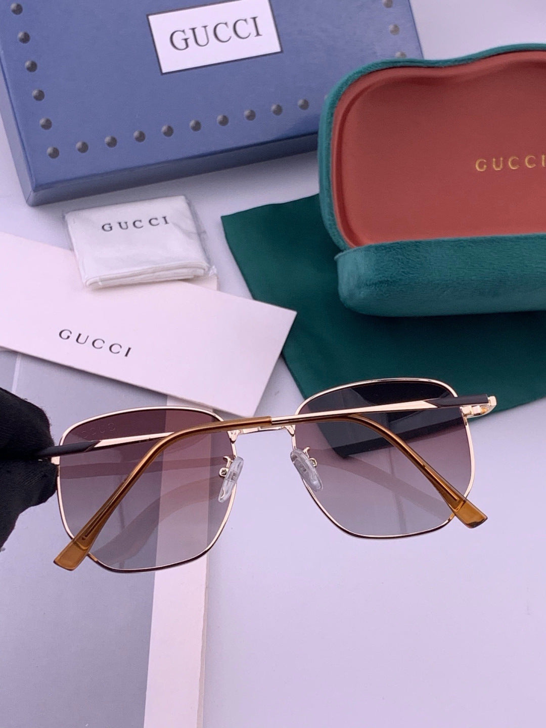 Gucci G9810 Polarized Oversized Black Lens Sunglasses for Men & Women - 448737 - detail image 4