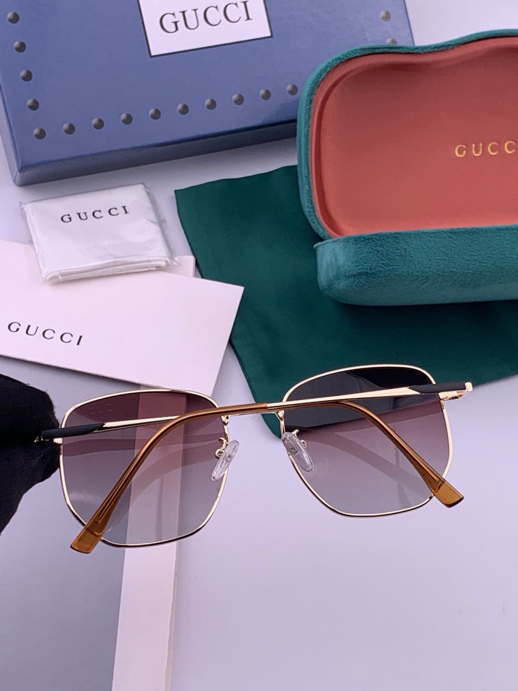 Gucci G9810 Polarized Oversized Black Lens Sunglasses for Men & Women - 448738 - detail image 2