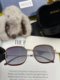 Gucci G2242 Metal Square Gold Lens Sunglasses for Men & Women - 448739