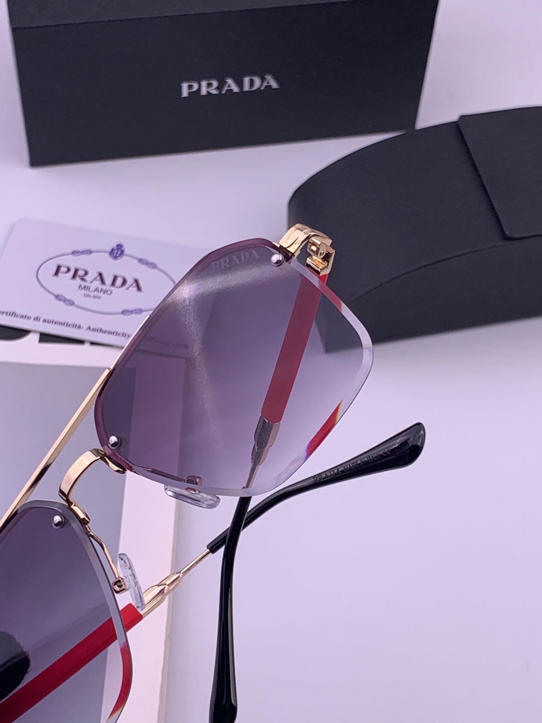 Prada Fashion Purple Lens Sunglasses for Men - 449359 - detail image 5