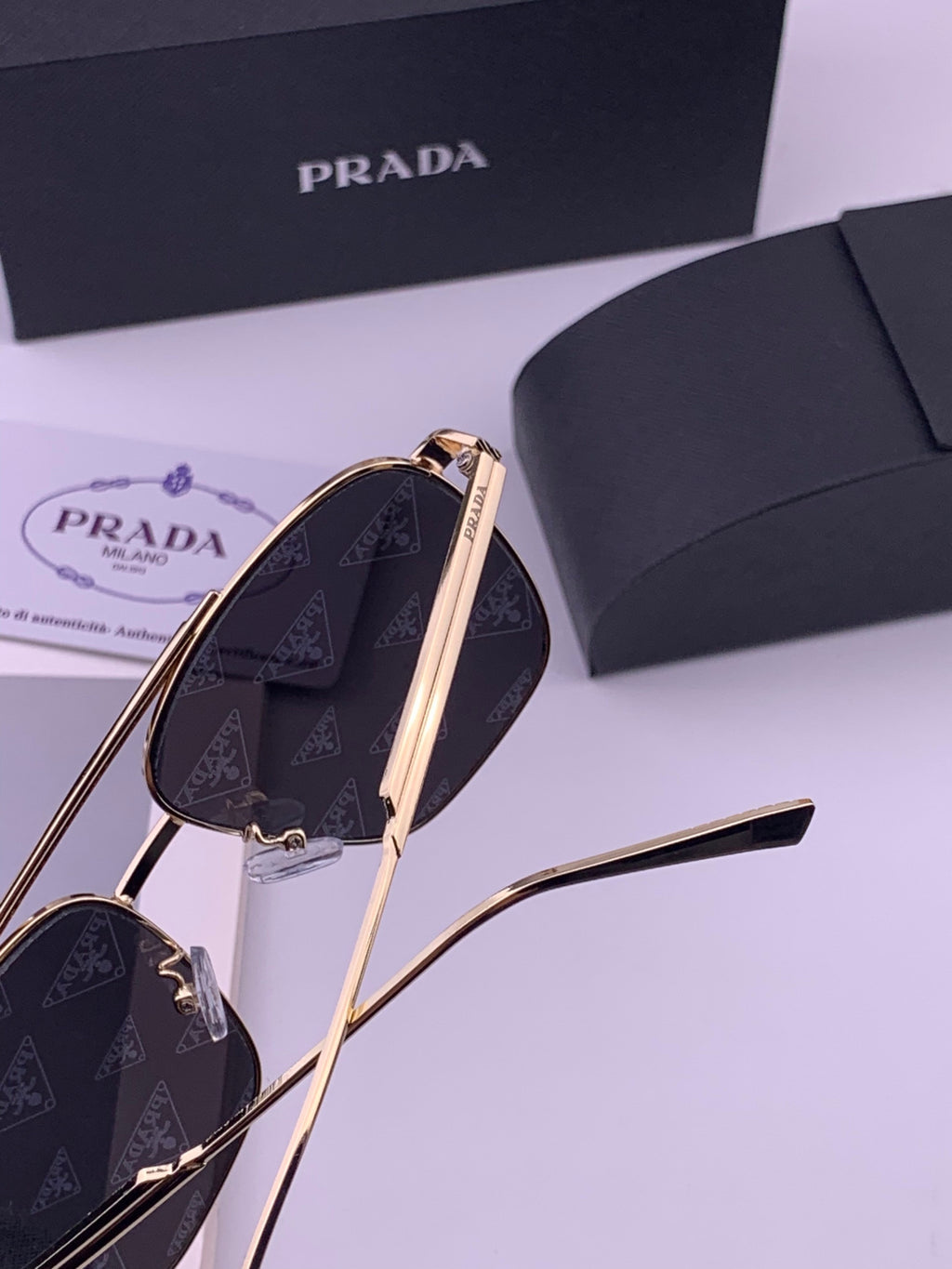 Prada Fashion Silver Lens Sunglasses for Men - 449362 - detail image 4