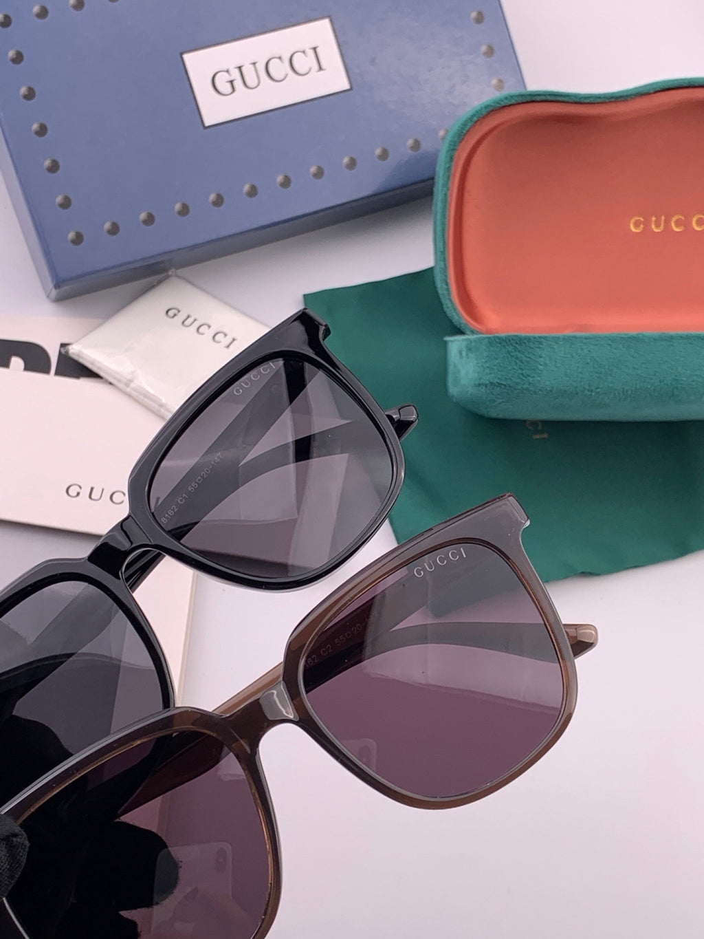 Gucci G2816 Polarized Square Orange Lens Sunglasses for Women - 448687 - detail image 3
