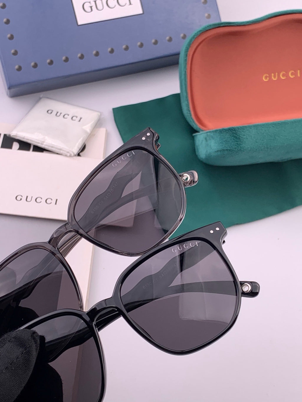 Gucci G0613 Polarized Square Black Lens Sunglasses for Women - 448689 - detail image 5