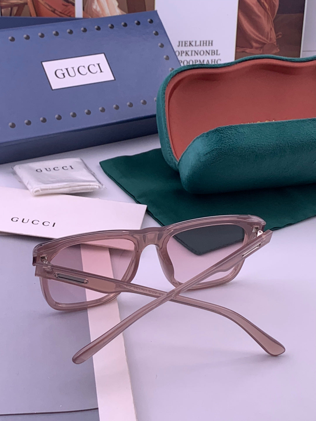 Gucci G65501 Polarized Square Brown Lens Sunglasses for Women - 448693 - detail image 5