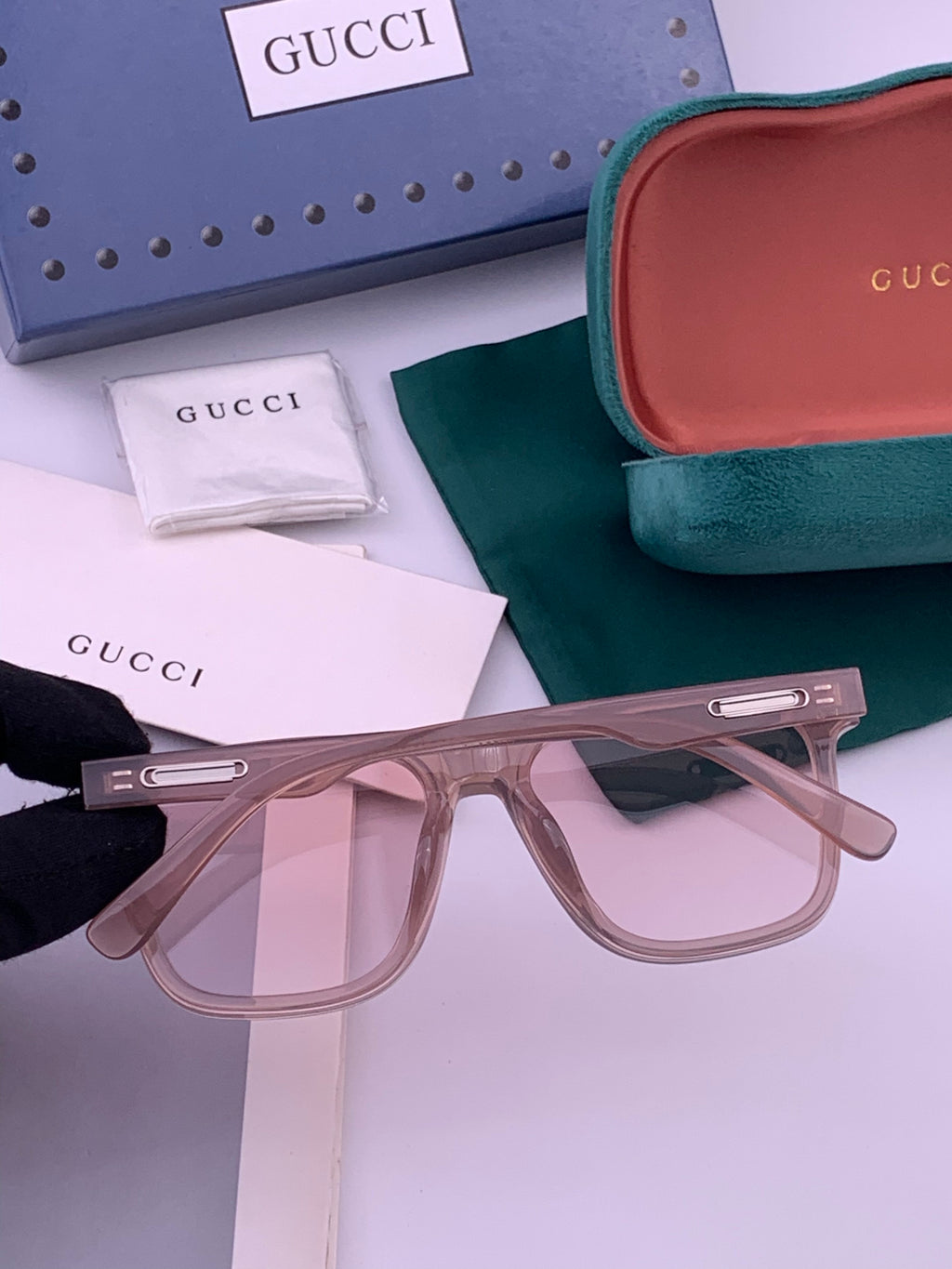 Gucci G65501 Polarized Square Brown Lens Sunglasses for Women - 448693 - detail image 6