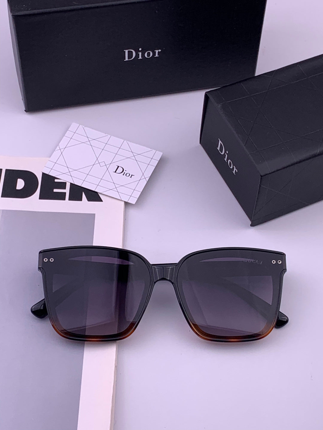 Gucci G752 Polarized Square Brown Lens Sunglasses for Women - 448694 - detail image 5