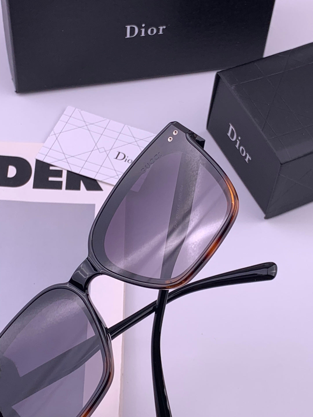 Gucci G752 Polarized Square Brown Lens Sunglasses for Women - 448694 - detail image 2