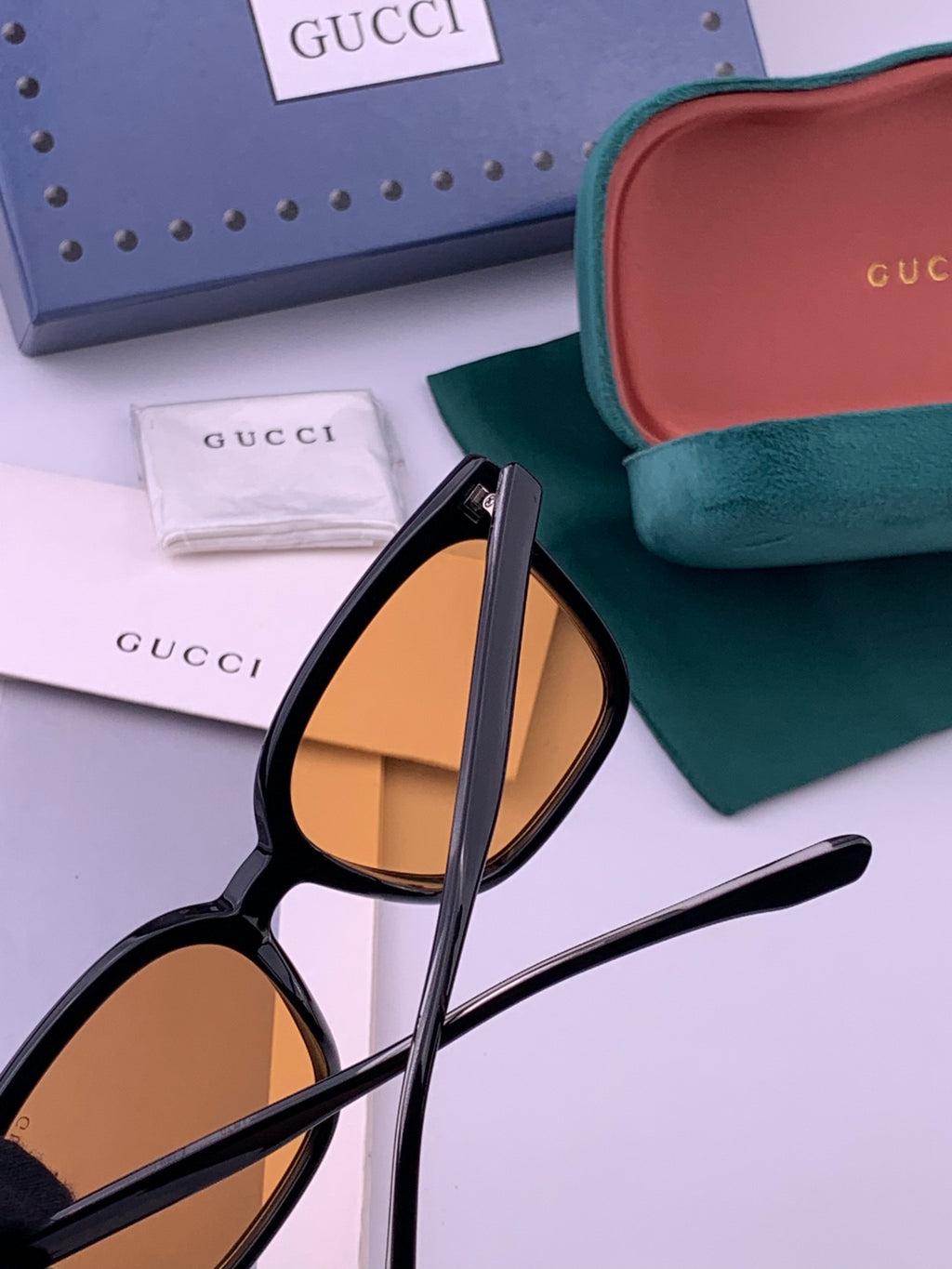 Gucci G2897 Square Brown Lens Sunglasses for Men & Women - 448695 - detail image 3