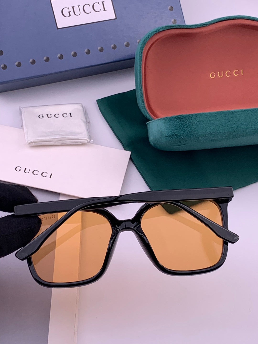 Gucci G2897 Square Brown Lens Sunglasses for Men & Women - 448695 - detail image 6