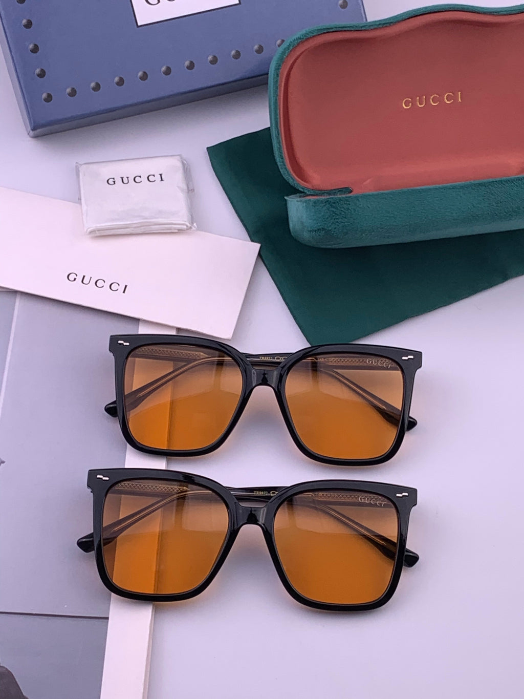 Gucci G2897 Square Brown Lens Sunglasses for Men & Women - 448695 - detail image 7