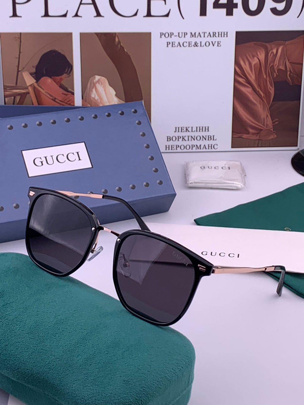 Gucci G11924 Fashion Brown Lens Sunglasses for Men & Women - 448696 - detail image 2