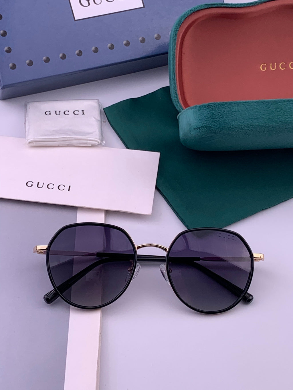 Gucci G2235 Polarized Round Brown Lens Sunglasses for Women - 448698 - detail image 7
