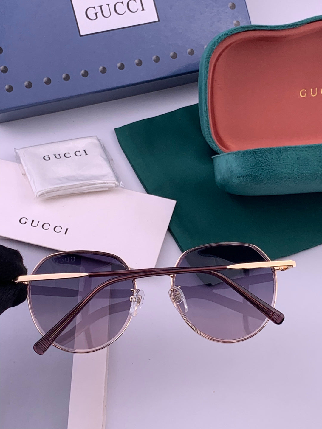 Gucci G2235 Polarized Round Brown Lens Sunglasses for Women - 448697 - detail image 6