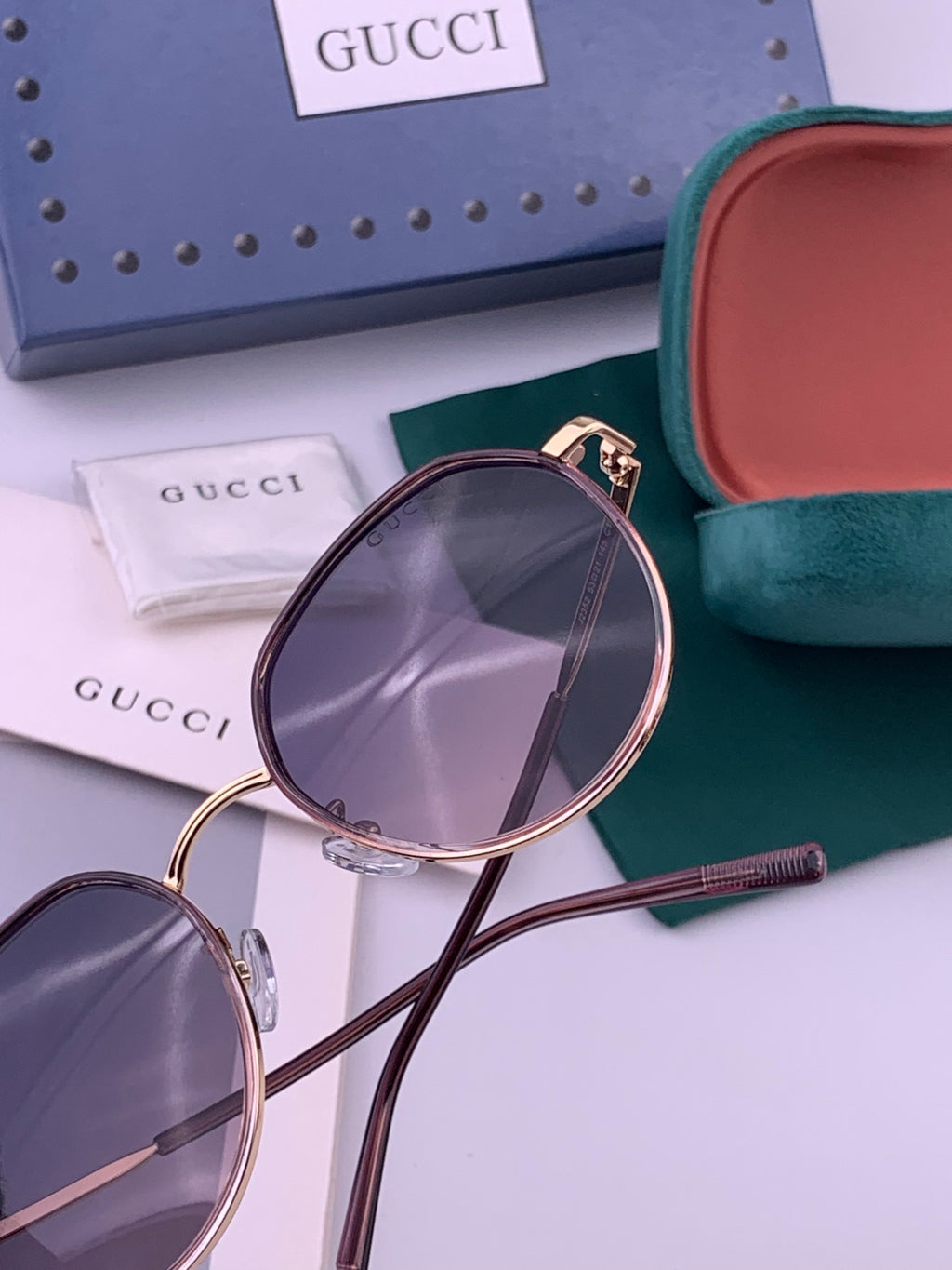 Gucci G2235 Polarized Round Brown Lens Sunglasses for Women - 448697 - detail image 4
