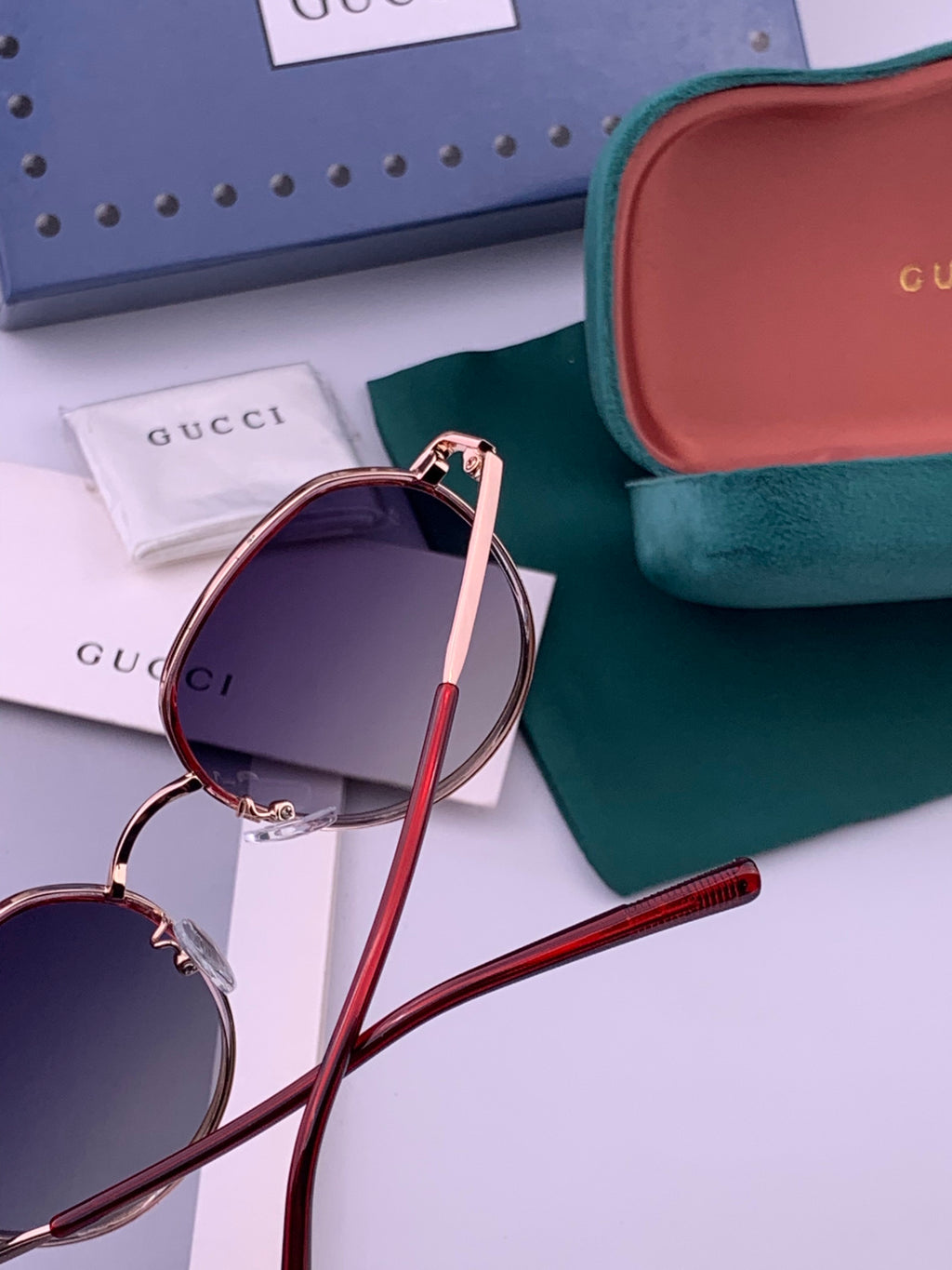 Gucci G2235 Polarized Round Brown Lens Sunglasses for Women - 448699 - detail image 5